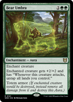 Bear Umbra (121) [Wilds of Eldraine Commander] - Deck Out Gaming