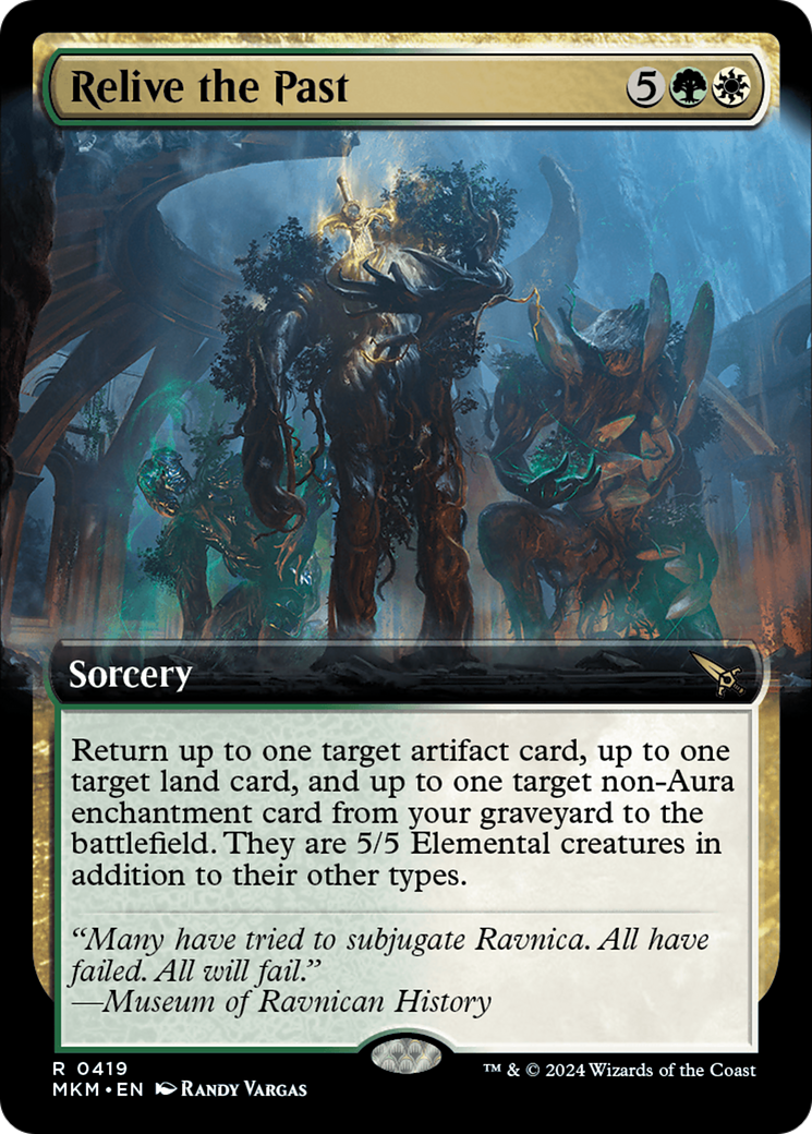 Relive the Past (Extended Art) (419) [Murders at Karlov Manor] foil - Deck Out Gaming