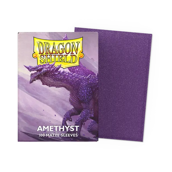 Dragon Shield Standard Size Matte Sleeves - Amethyst - 100 Count - Deck Out Gaming