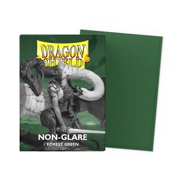 Dragon Shield Standard Size Matte Sleeves - Forest Green Non-Glare - 100 Count - Deck Out Gaming