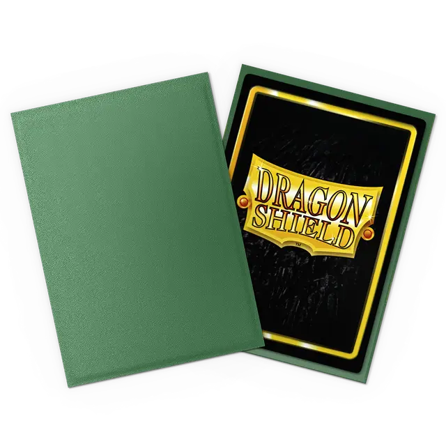 Dragon Shield Standard Size Matte Sleeves - Forest Green Non-Glare - 100 Count - Deck Out Gaming