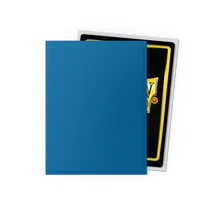 Dragon Shield Standard Size Dual Matte Sleeves - Cobalt & Silver - 100 Count - Deck Out Gaming