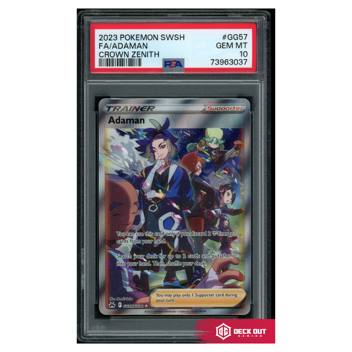 Adaman - Crown Zenith - GG57 - PSA 10 - 73963037 - Deck Out Gaming