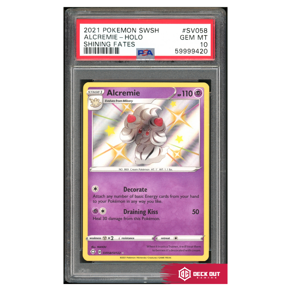 Alcremie - Shining Fates - SV058 - PSA 10 - 59999420