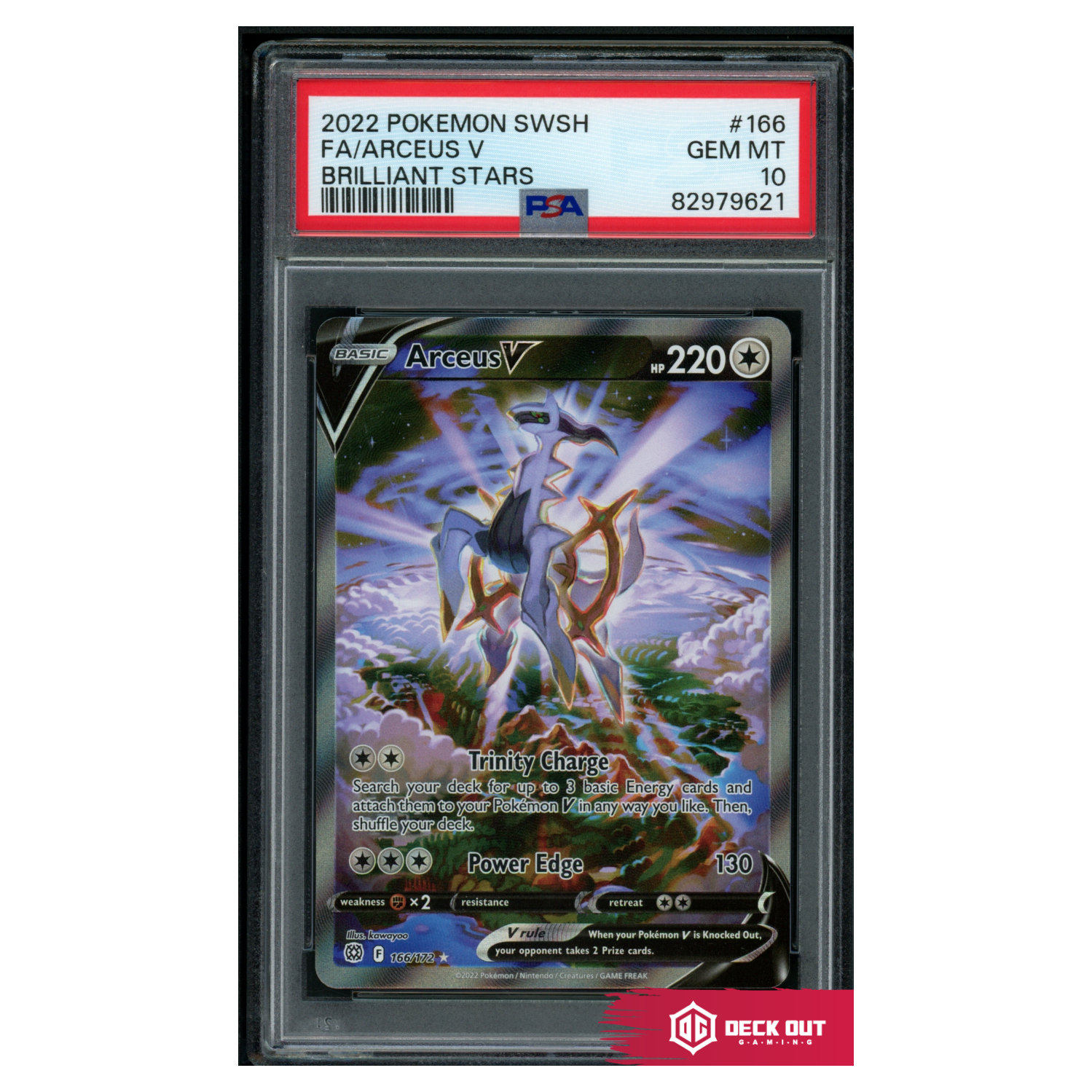 Arceus V - Brilliant Stars - 166 - PSA 10 - 82979621 - Deck Out Gaming