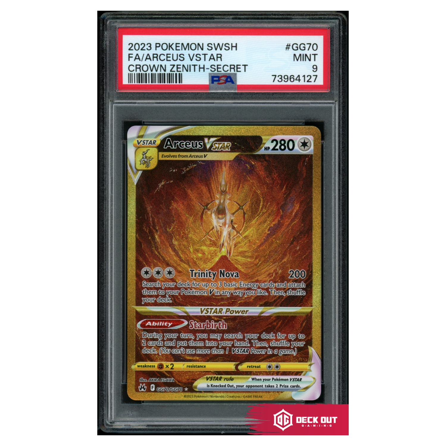 Arceus VSTAR - Crown Zenith - GG70 - PSA 9 - 73964127 - Deck Out Gaming