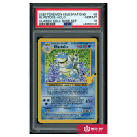 Blastoise - Celebrations Classic Collection - 2 - PSA 10 - 74961028 - Deck Out Gaming