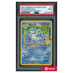 Blastoise - Celebrations Classic Collection - 2 - PSA 9 - 82979635 - Deck Out Gaming