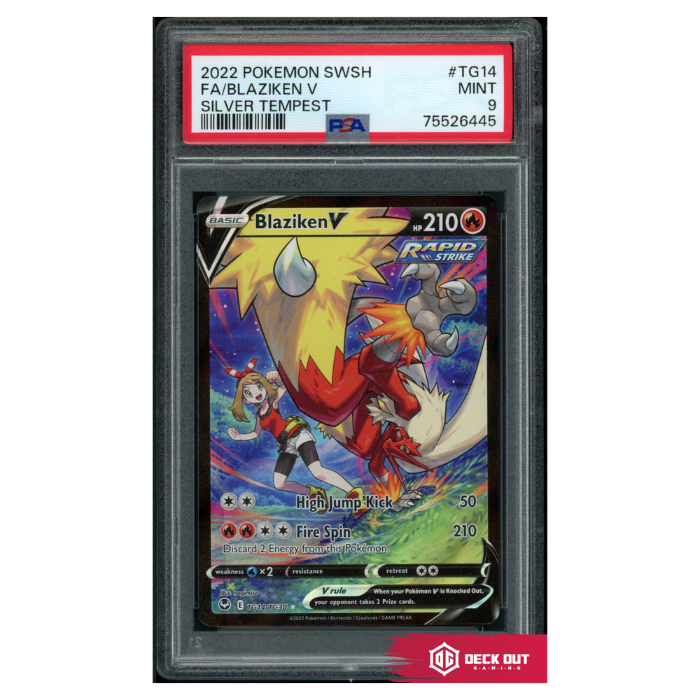 Blaziken V - Silver Tempest - TG14 - PSA 9 - 75526445 - Deck Out Gaming