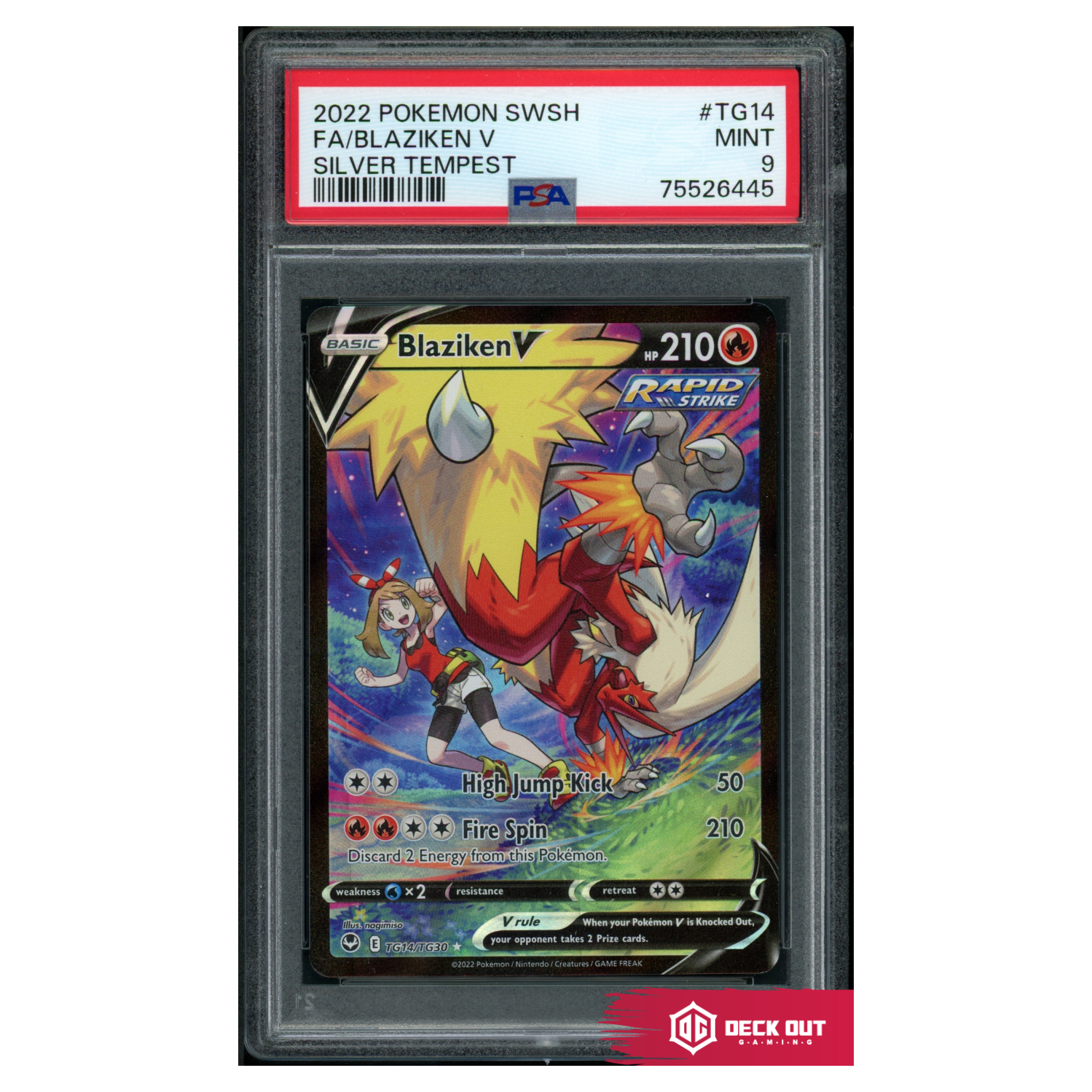 Blaziken V - Silver Tempest - TG14 - PSA 9 - 75526445