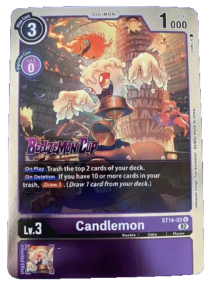 Candlemon (ST14-03) [Starter Deck 14: Beelzemon Advanced Deck Set Pre-Release Cards] Foil - Deck Out Gaming