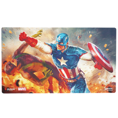 Gamegenic: Prime Playmat - MTG Marvel Super Heroes - Captain A-Super-Soldier - Deck Out Gaming