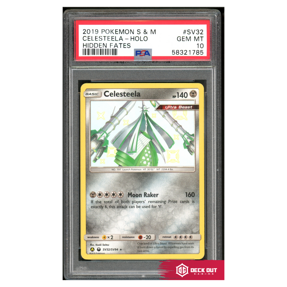 Celesteela - Hidden Fates - SV32 - PSA 10 - 58321785 - Deck Out Gaming