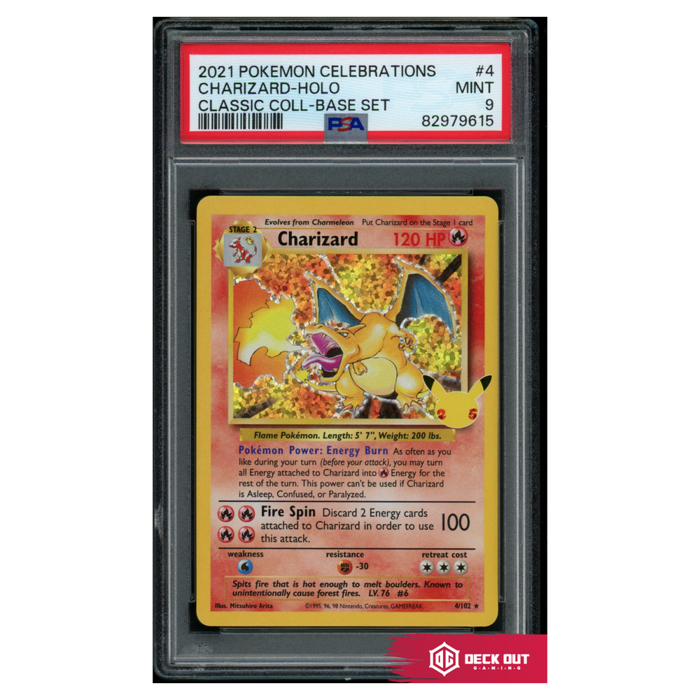 Charizard - Celebrations Classic Collection - 4 - PSA 9 - 82979615 - Deck Out Gaming