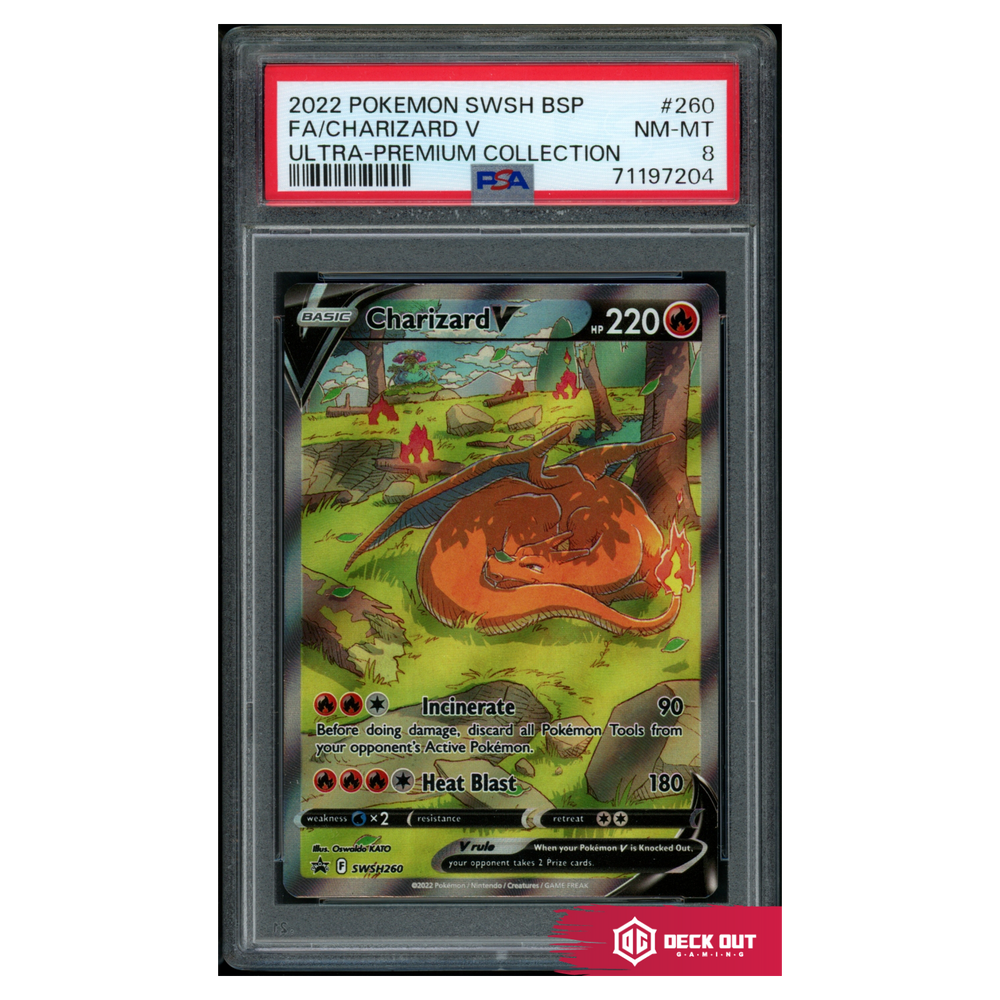 Charizard V - SWSH Promos - SWSH260 - PSA 8 - 71197204 - Deck Out Gaming