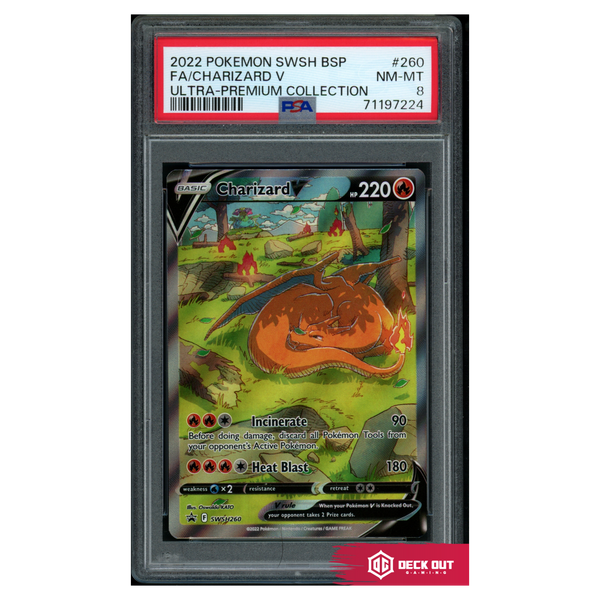 Charizard V - SWSH Promos - SWSH260 - PSA 8 - 71197224 - Deck Out Gaming