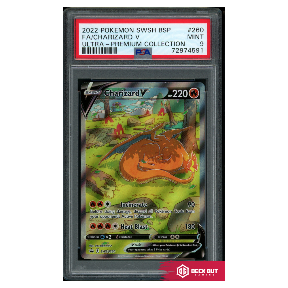 Charizard V - SWSH Promos - SWSH260 - PSA 9 - 72974591 - Deck Out Gaming