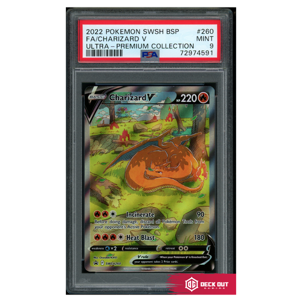 Charizard V - SWSH Promos - SWSH260 - PSA 9 - 72974591 - Deck Out Gaming