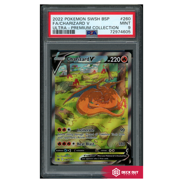 Charizard V - SWSH Promos - SWSH260 - PSA 9 - 72974605 - Deck Out Gaming