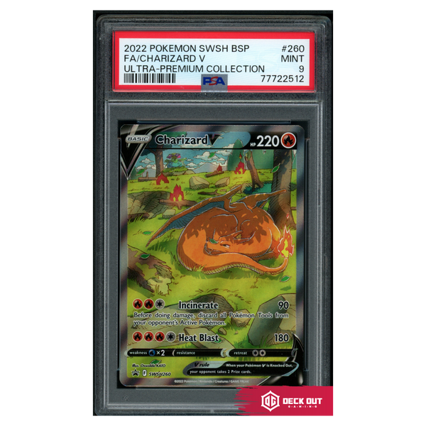 Charizard V - SWSH Promos - SWSH260 - PSA 9 - 77722512 - Deck Out Gaming