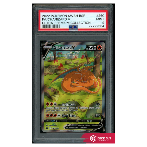 Charizard V - SWSH Promos - SWSH260 - PSA 9 - 77722534 - Deck Out Gaming