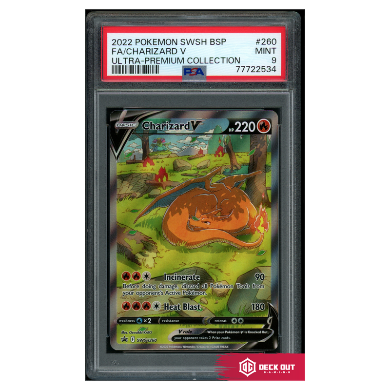 Charizard V - SWSH Promos - SWSH260 - PSA 9 - 77722534 - Deck Out Gaming
