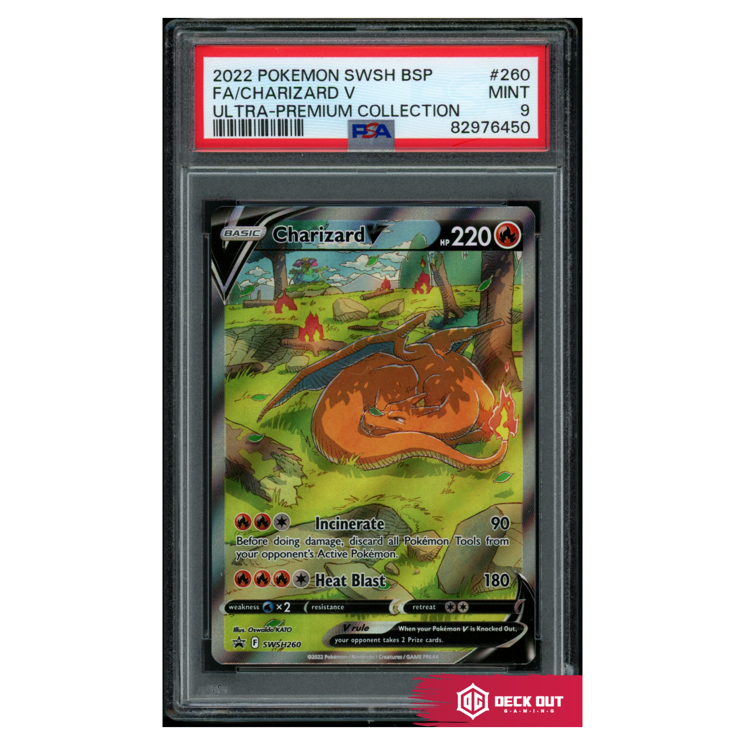 Charizard V - SWSH Promos - SWSH260 - PSA 9 - 82976450 - Deck Out Gaming