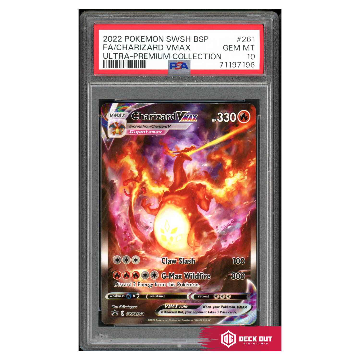 Charizard VMAX - SWSH Promos - SWSH261 - PSA 10 - 71197196 - Deck Out Gaming