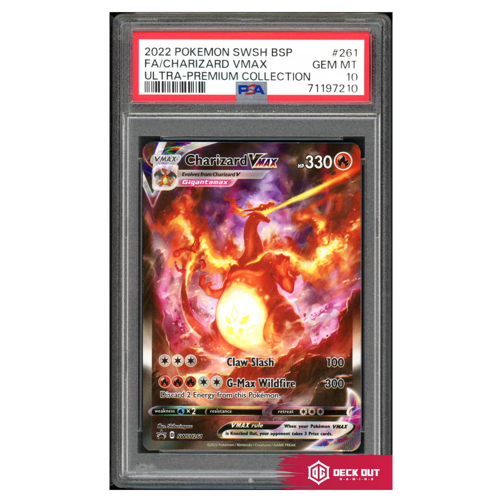 Charizard VMAX - SWSH Promos - SWSH261 - PSA 10 - 71197210 - Deck Out Gaming