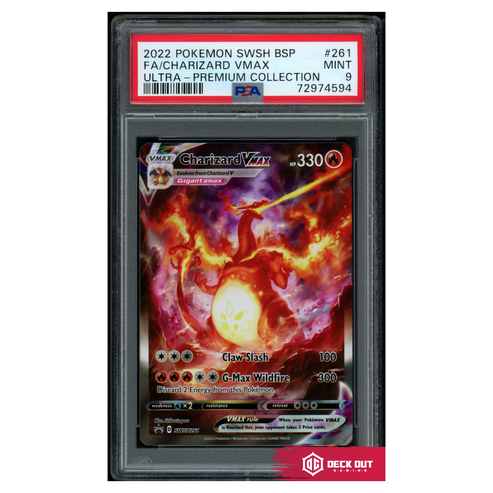 Charizard VMAX - SWSH Promos - SWSH261 - PSA 9 - 72974594 - Deck Out Gaming