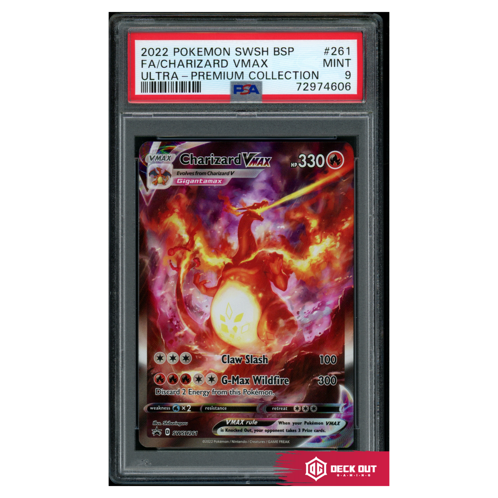 Charizard VMAX - SWSH Promos - SWSH261 - PSA 9 - 72974606 - Deck Out Gaming