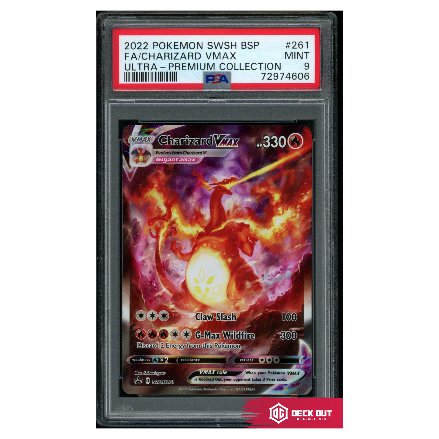 Charizard VMAX - SWSH Promos - SWSH261 - PSA 9 - 72974606 - Deck Out Gaming