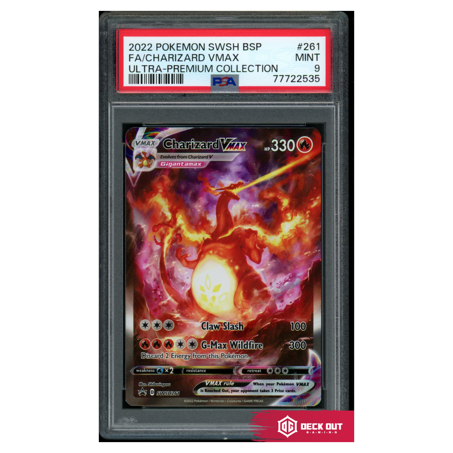 Charizard VMAX - SWSH Promos - SWSH261 - PSA 9 - 77722535 - Deck Out Gaming