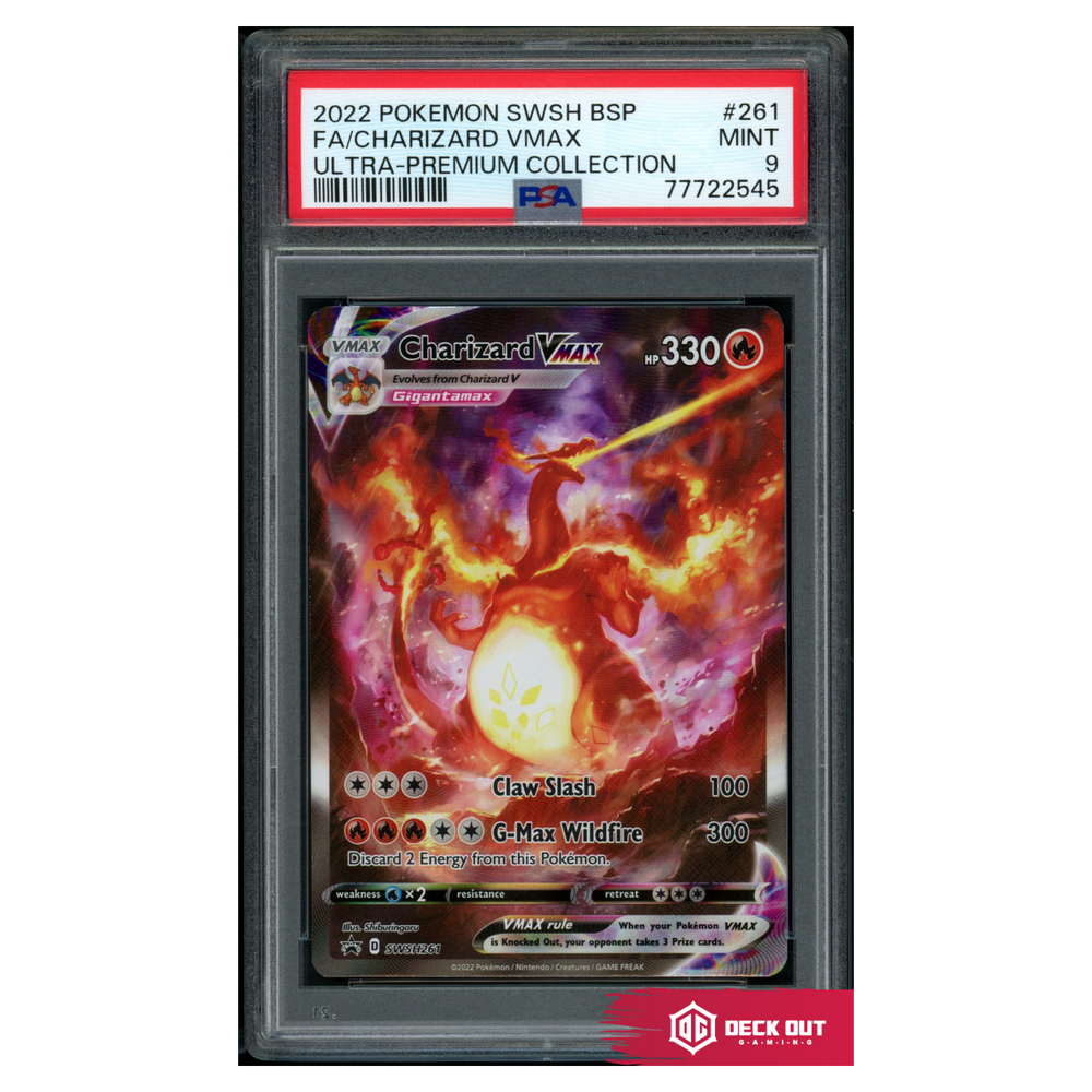 Charizard VMAX - SWSH Promos - SWSH261 - PSA 9 - 77722545 - Deck Out Gaming