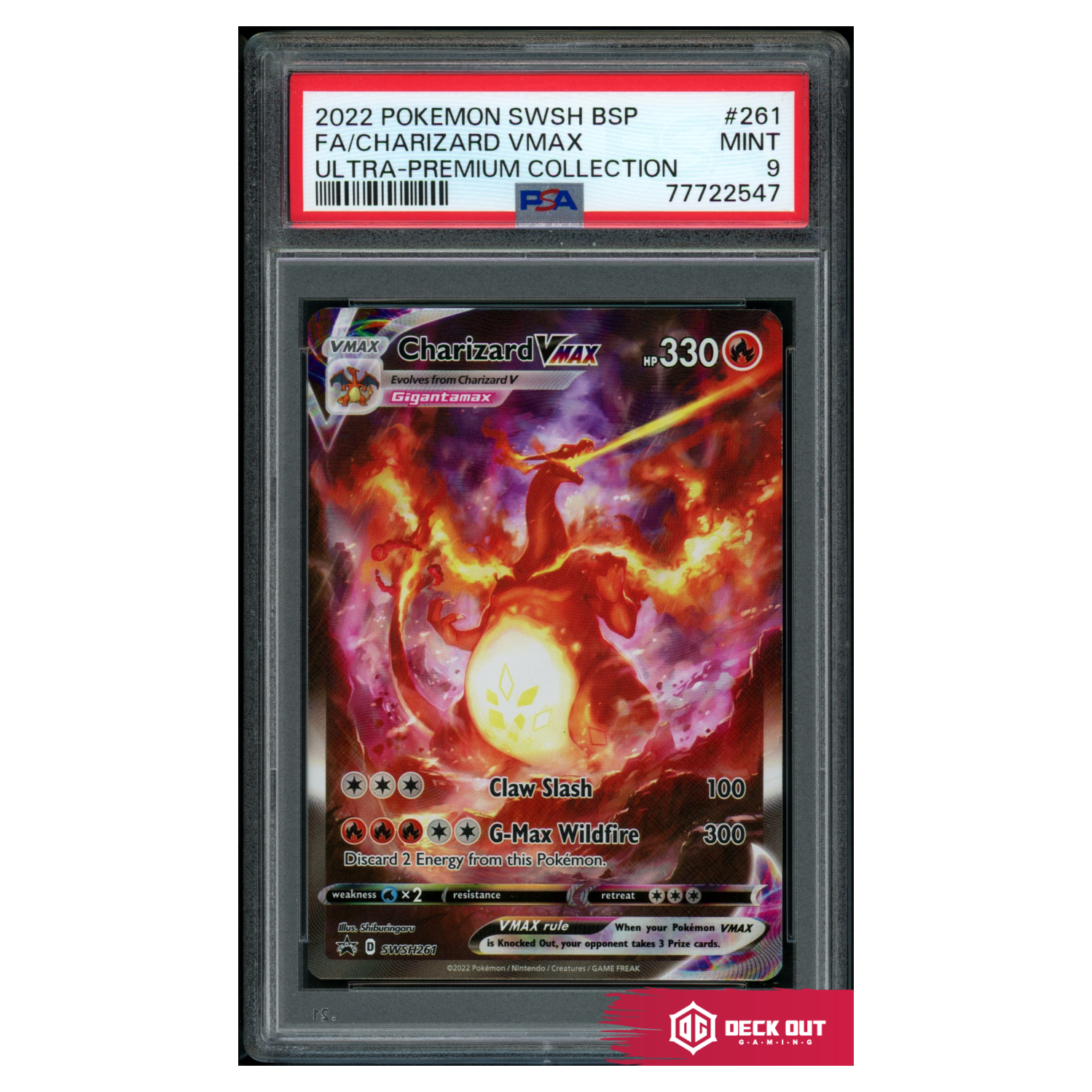 Charizard VMAX - SWSH Promos - SWSH261 - PSA 9 - 77722547 - Deck Out Gaming