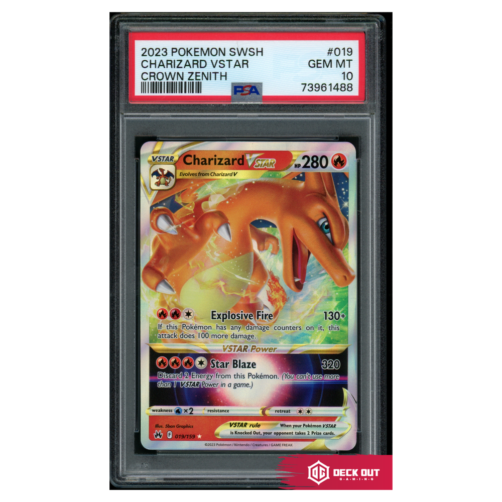 Charizard VSTAR - Crown Zenith - 019 - PSA 10 - 73961488 - Deck Out Gaming