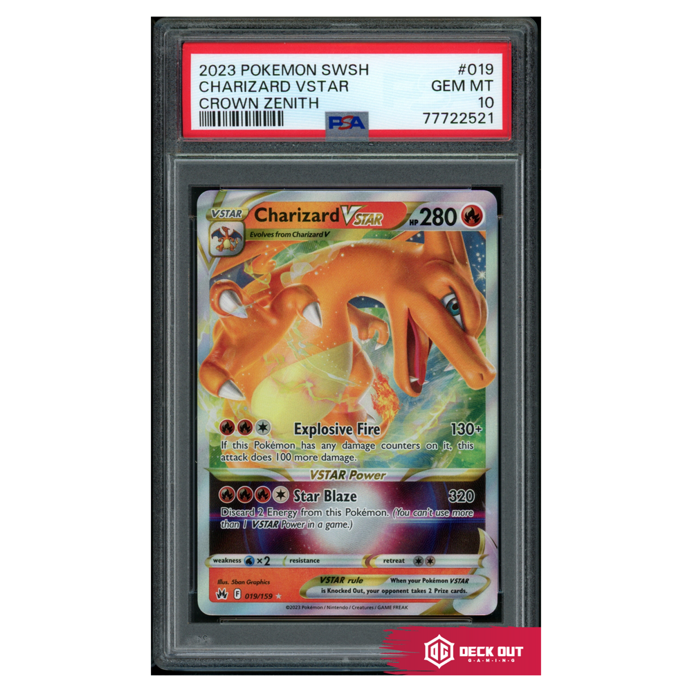 Charizard VSTAR - Crown Zenith - 019 - PSA 10 - 77722521 - Deck Out Gaming