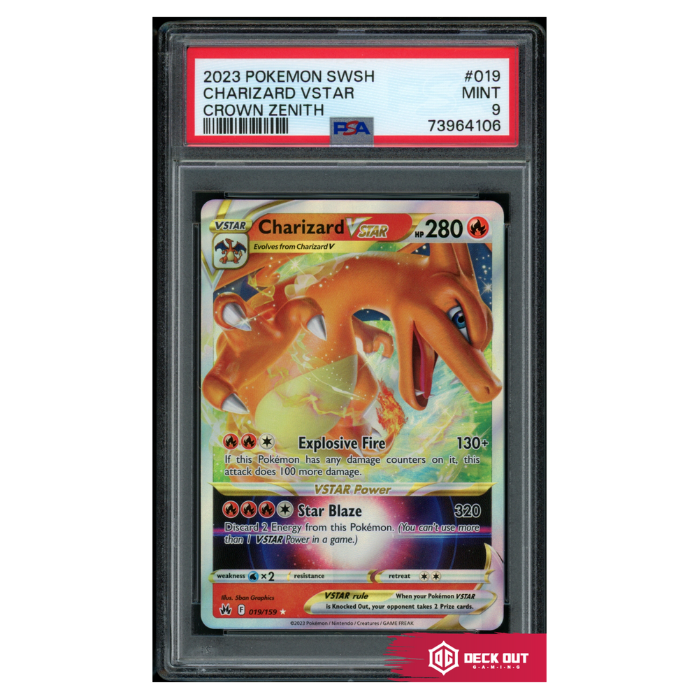 Charizard VSTAR - Crown Zenith - 019 - PSA 9 - 73964106 - Deck Out Gaming