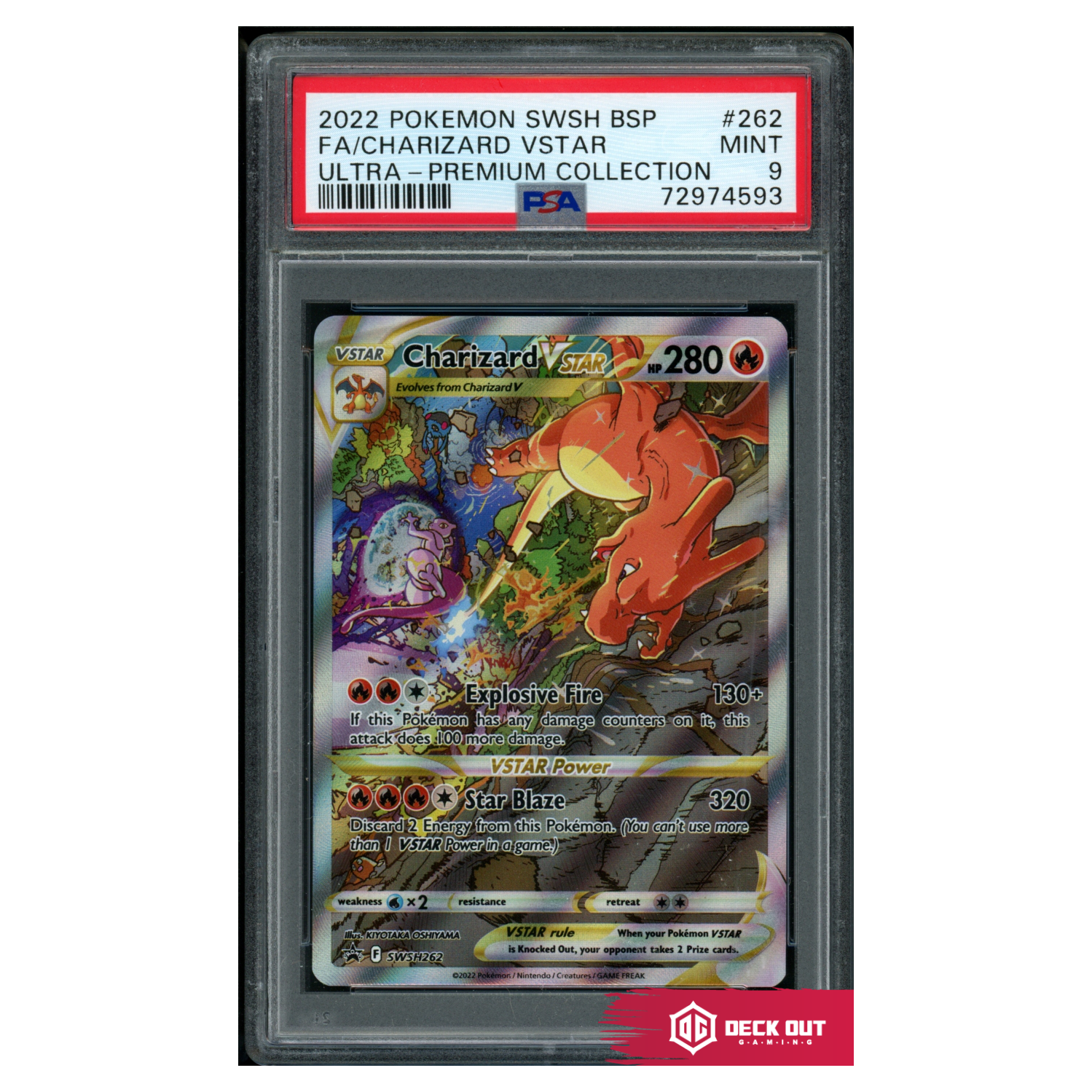 Charizard VStar - SWSH Promos - SWSH262 - PSA 9 - 72974593 - Deck Out Gaming