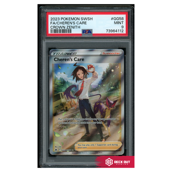 Cheren's Care - Crown Zenith - GG58 - PSA 9 - 73964112 - Deck Out Gaming
