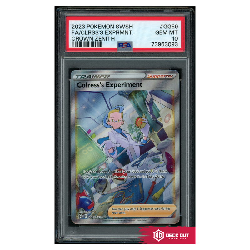 Colress's Experiment - Crown Zenith - GG59 - PSA 10 - 73963093 - Deck Out Gaming