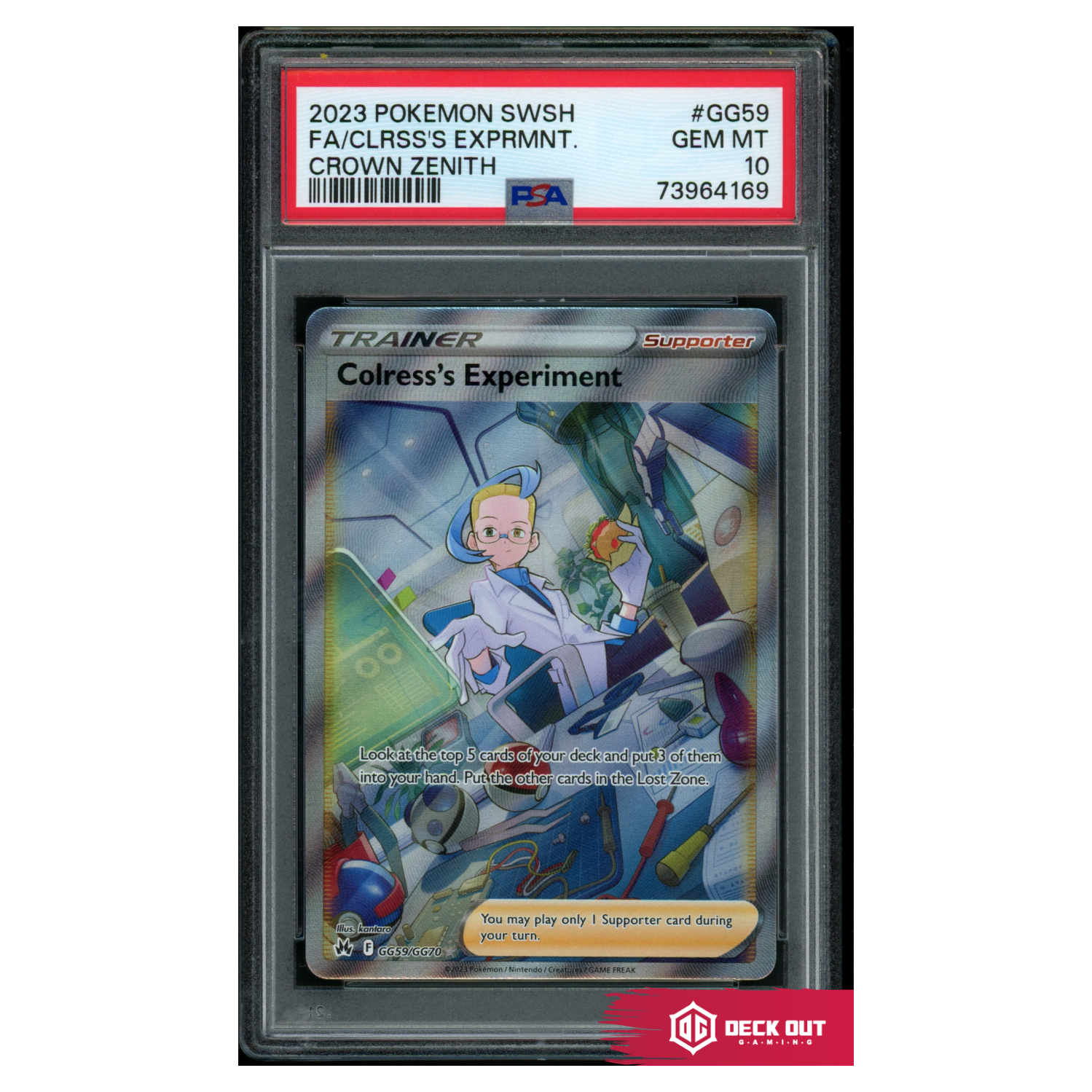 Colress's Experiment - Crown Zenith - GG59 - PSA 10 - 73964169 - Deck Out Gaming