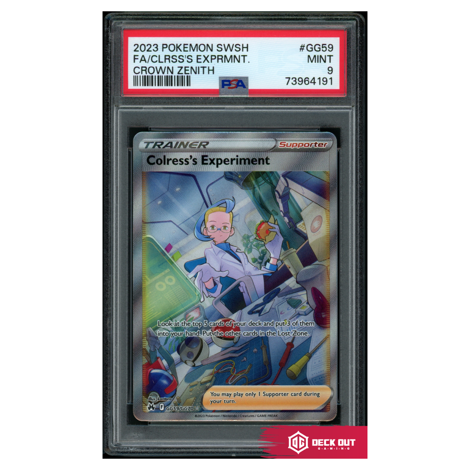 Colress's Experiment - Crown Zenith - GG59 - PSA 9 - 73964191 - Deck Out Gaming