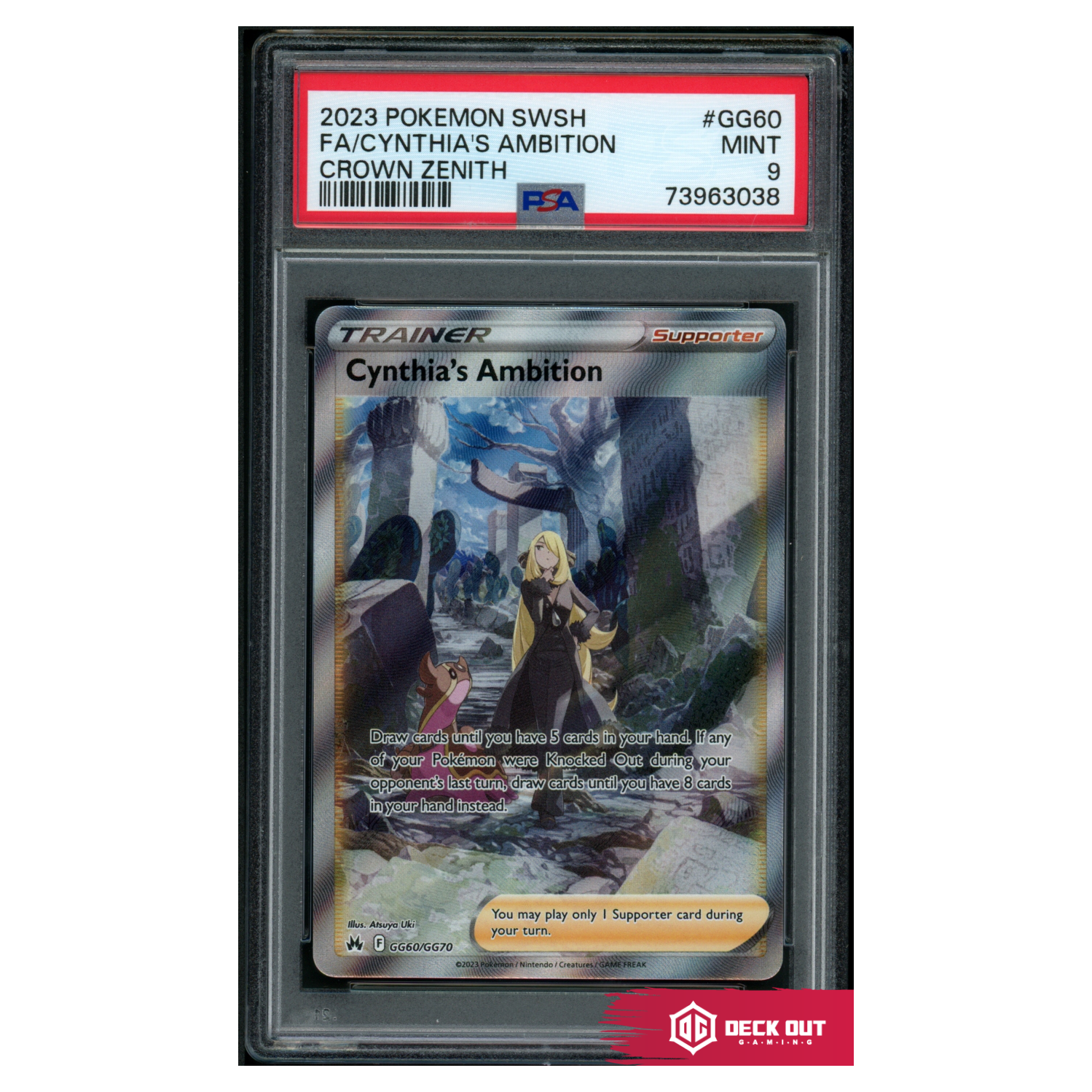 Cynthia's Ambition - Crown Zenith - GG60 - PSA 9 - 73963038 - Deck Out Gaming