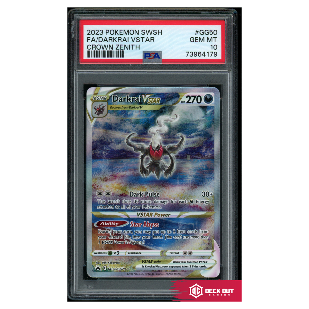 Darkrai VSTAR - Crown Zenith - GG50 - PSA 10 - 73964179 - Deck Out Gaming