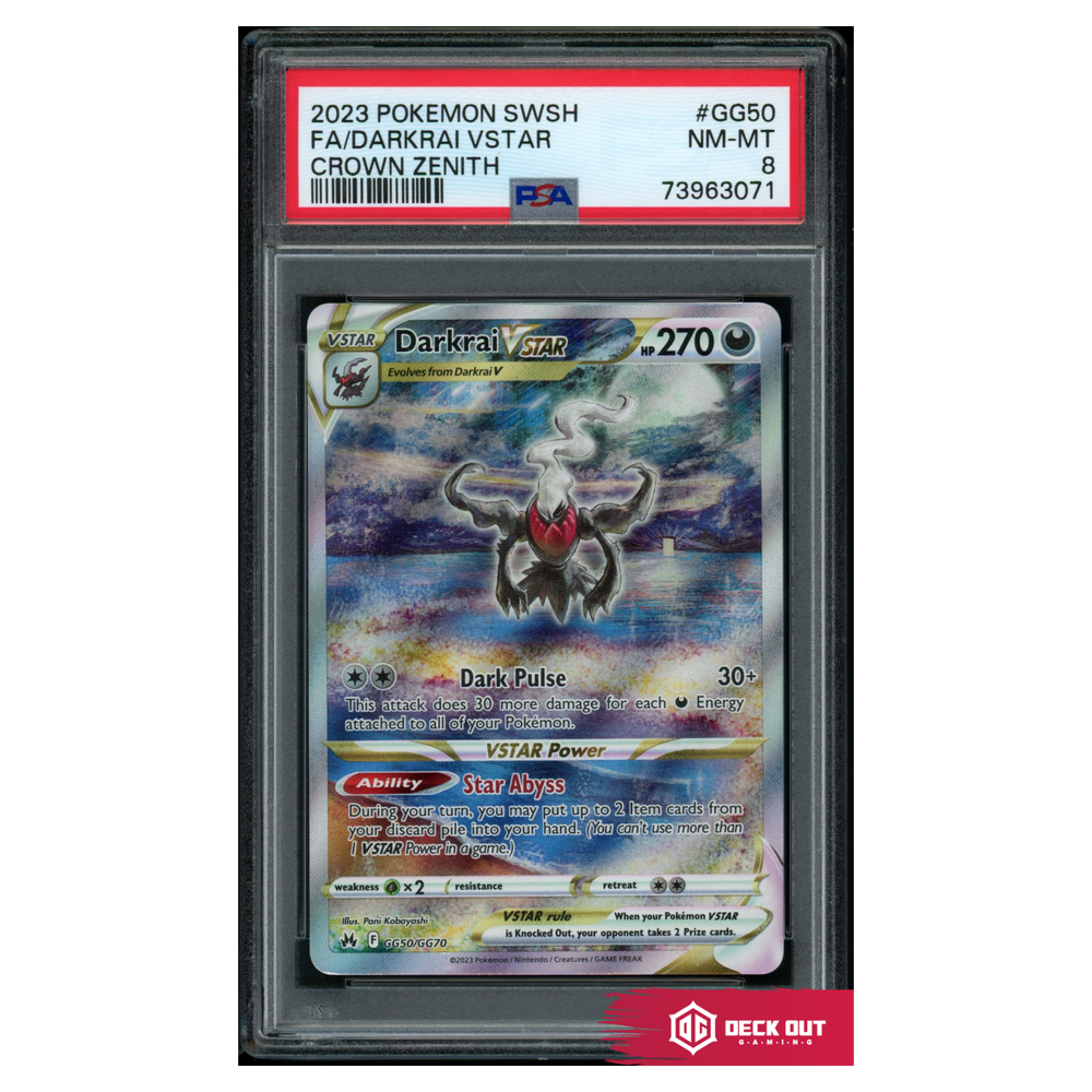 Darkrai VSTAR - Crown Zenith - GG50 - PSA 8 - 73963071 - Deck Out Gaming