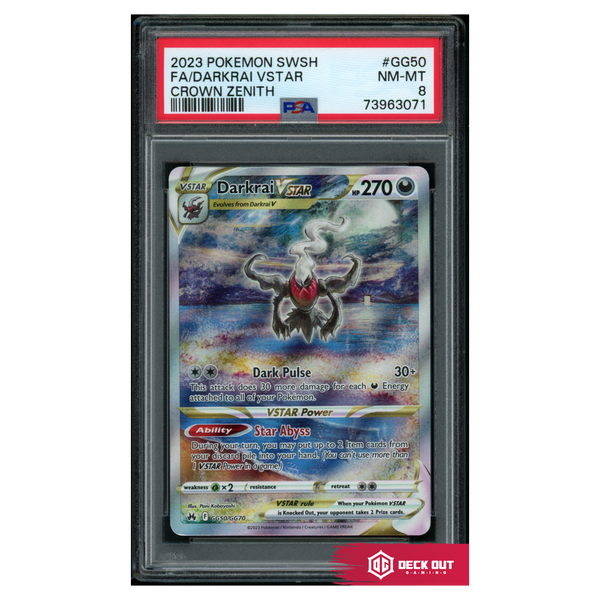 Darkrai VSTAR - Crown Zenith - GG50 - PSA 8 - 73963071 - Deck Out Gaming