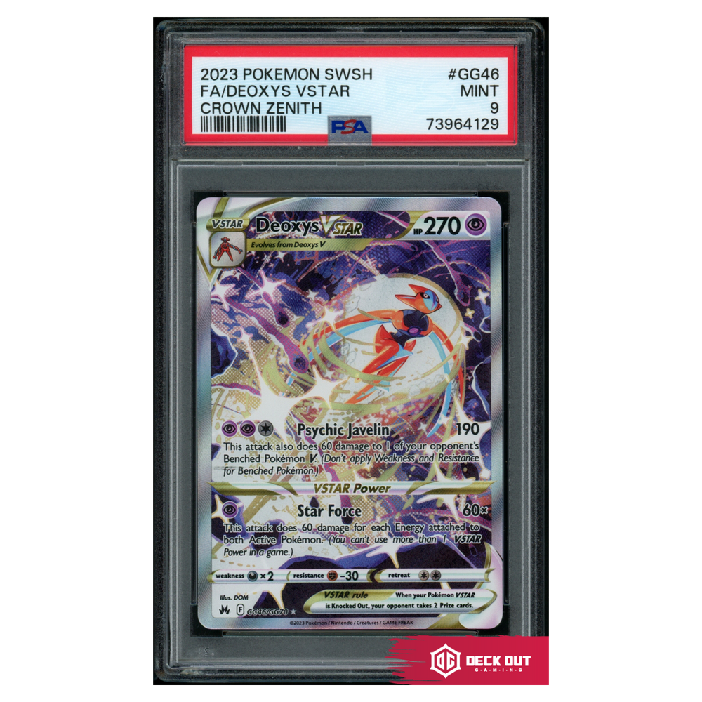 Deoxys VSTAR - Crown Zenith - GG46 - PSA 9 - 73964129 - Deck Out Gaming