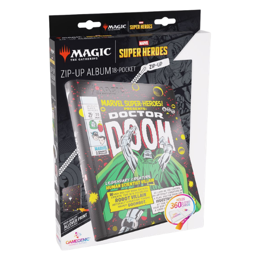 Gamegenic: Zip-Up Album - MTG Marvel Super Heroes - Doc Doom - (18-Pocket Side-Loading) - Deck Out Gaming