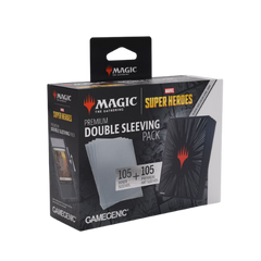Gamegenic: Double Sleeves - MTG Marvel Super Heroes - Comic Burst Black - Deck Out Gaming